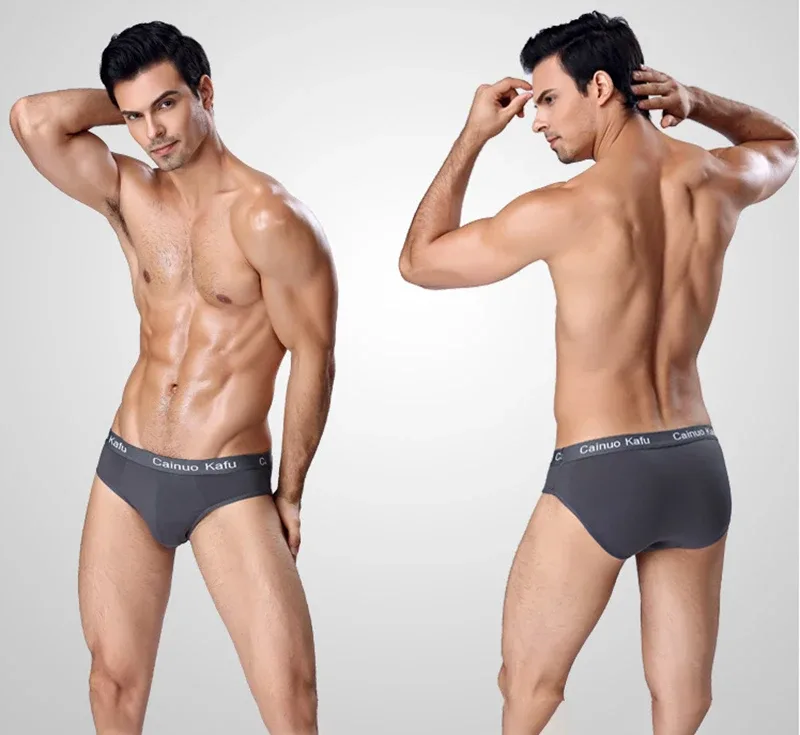 4 pièces/lot été hommes Triangle pantalon grande taille hommes sous-vêtements Sexy garçon confortable solide caleçons anti-champignons hommes culottes — image 15