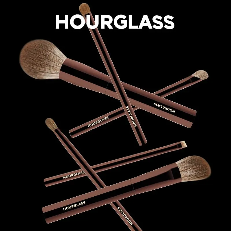 Ensemble de pinceaux de maquillage sablier, 10 pinceaux de maquillage pour le visage, doux et pratiques, correcteurs de fard à paupières, stuc, toilettage — image 2