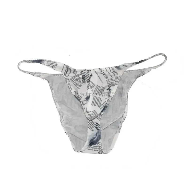 Sexy The Newspaper bedruckte Unterwäsche für Herren, Hosen, Bikini, Mini-Slips, superweiche und glatte Herren-Slips — image 11