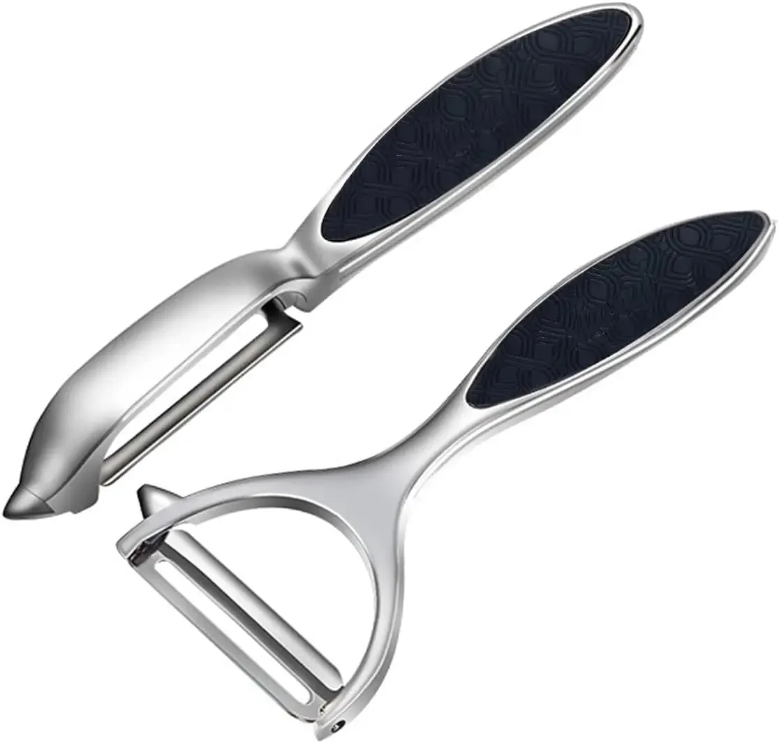 2pcs Potato Peeler ผัก Peeler สังกะสีโลหะผสม Y รูป Rotatable Peeling เครื่องมือสำหรับ Apple มันฝรั่งแครอทแตงกวาผลไม้ — image 1
