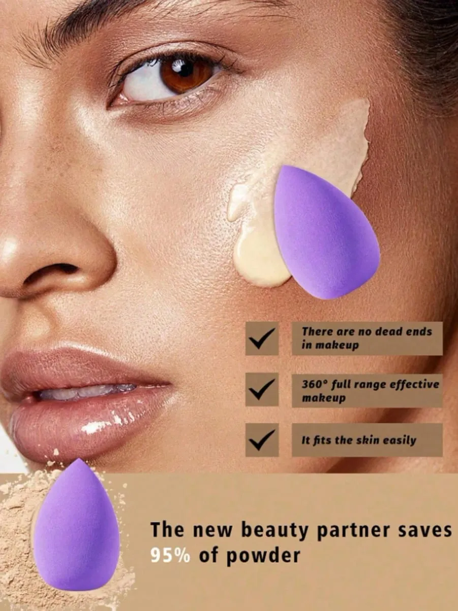 3/20/60Pcs Tragbare Wiederverwendbare Wasser Tropfen Form Mini Mixer Schwamm Schönheit Kosmetische Foundation Kosmetik Schwamm Make-up Mixer — image 2