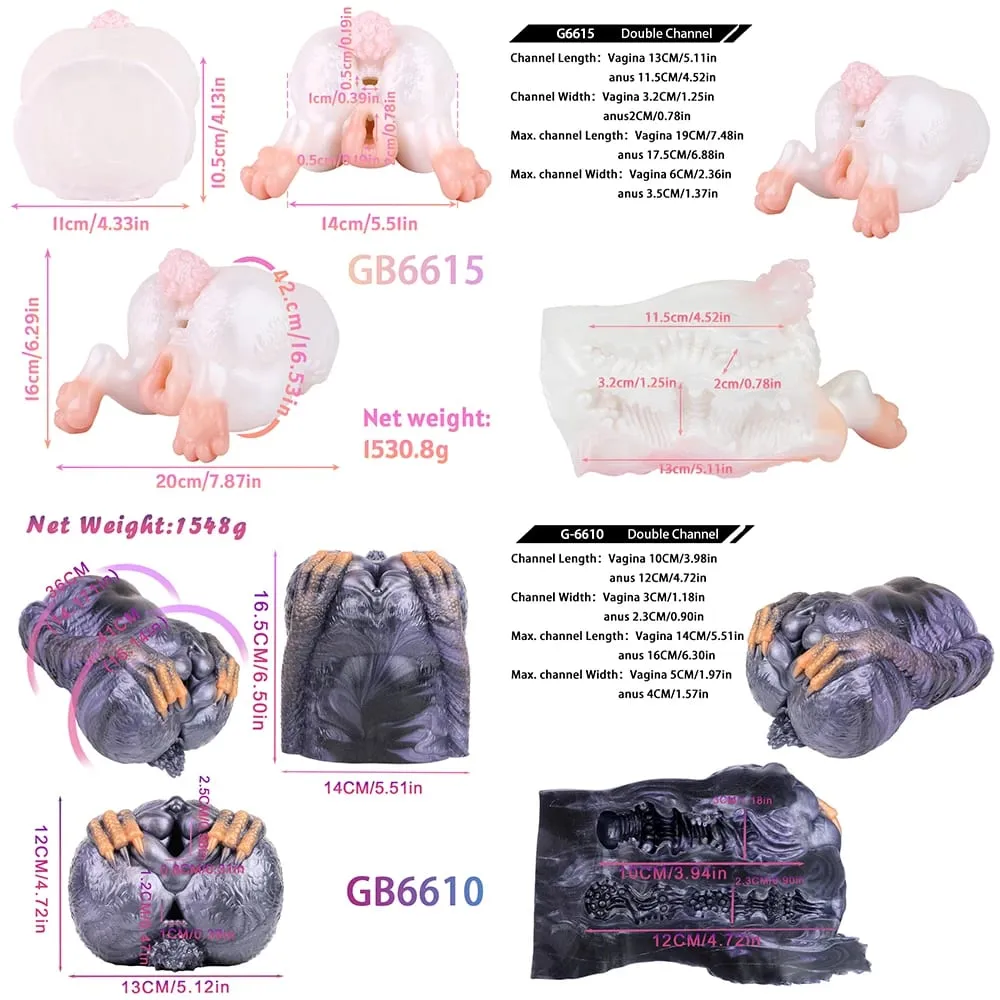 Fantasy Glutei/Torso Stile Silicone Masturbatore Maschile Singolo/Doppio Canale Per Adulti Onahole Pocket Pussy Stroker Giocattoli Del Sesso 오나홀 — image 6