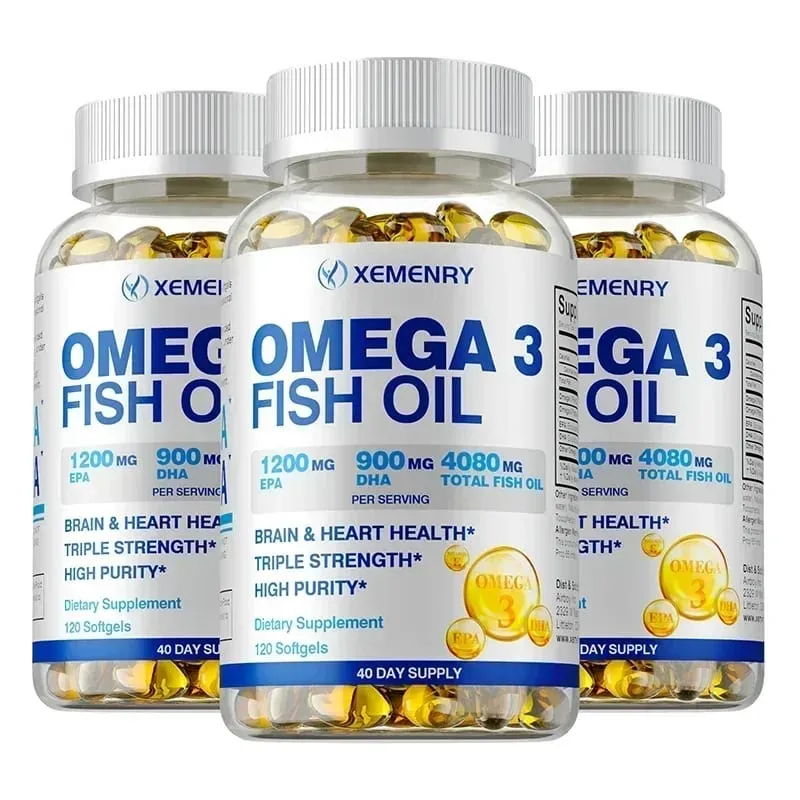 Minyak Ikan Omega-3 - Meningkatkan Kepekatan Memori dan Kognisi Menggalakkan Kesihatan Otak dan Mata Meningkatkan Fungsi Imun — image 8