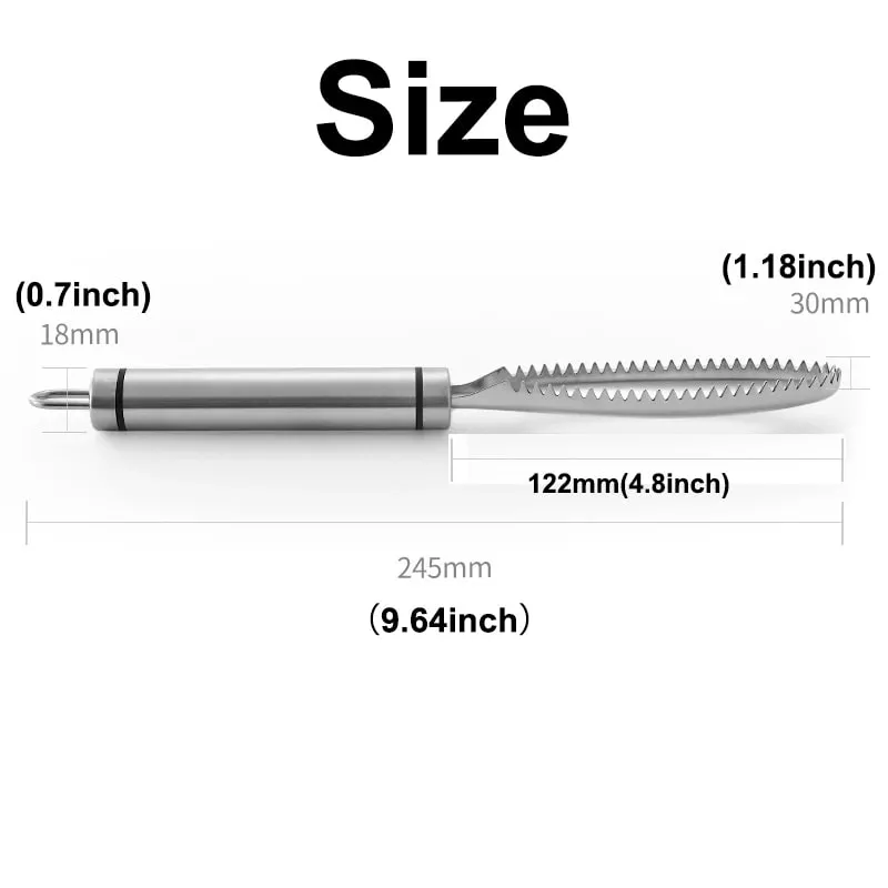 Dissolvant efficace d'écailles de poisson, outil de nettoyage de poisson en acier inoxydable, brosse de peau de poisson, éplucheur d'échelle, outils de cuisine — image 7