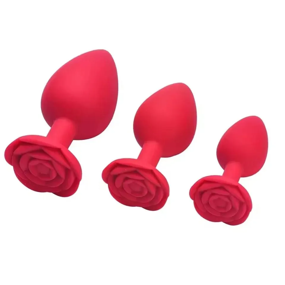 Hoa Hồng Hoa Silicone Hậu Môn Hạt Mông Bộ Cắm Nhỏ Vừa Lớn Hậu Môn Cắm Trang Sức Hậu Môn Huấn Luyện Dương Vật Giả Hậu Môn Đồ Chơi Tình Dục nam Nữ Đồng Tính — image 1