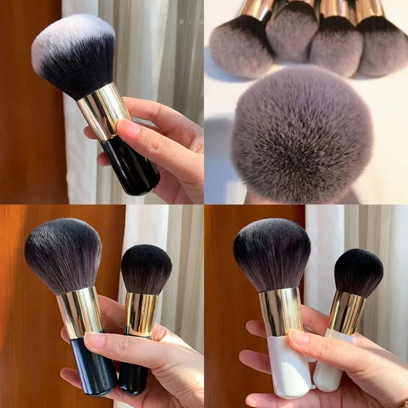Brush Large Small Fat Pier Foundation Mak-Up Brushes Bb Cream Mushroom Brush No Powder No Mark Foundation MakeUp Brush Black New — image 1