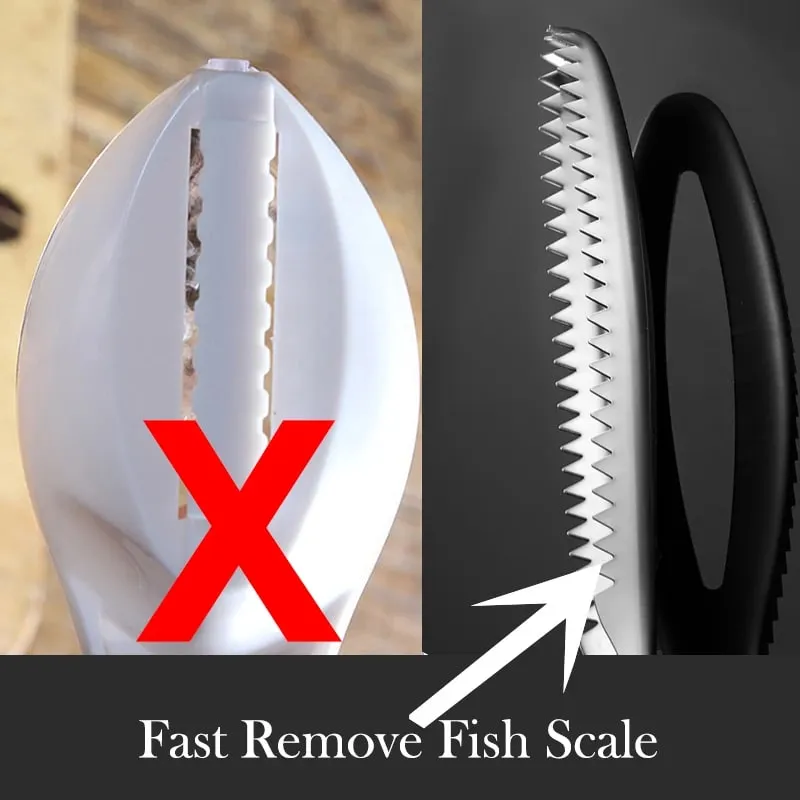 Dissolvant efficace d'écailles de poisson, outil de nettoyage de poisson en acier inoxydable, brosse de peau de poisson, éplucheur d'échelle, outils de cuisine — image 3