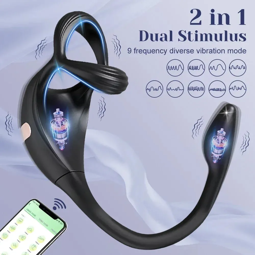 APP Kontrol Butt Plug Cock Ring Vibrerende Prostata Massager til Mænd Begynder Anal Vibrator Anal Plug til Gay Sex Legetøj til Mænd 18+ — image 2
