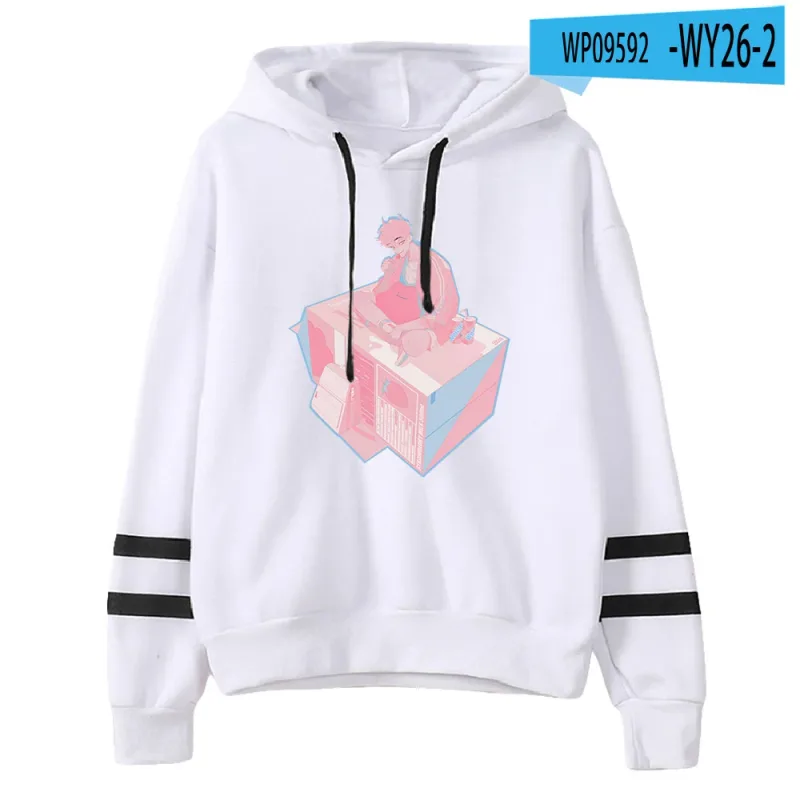 Link Click Anime Hoodie Unisex Pocketless Parallel Bars Sleeve Sweatshirts Women Men Hoodies Harajuku Streetwear Fashion Clothes — image 12