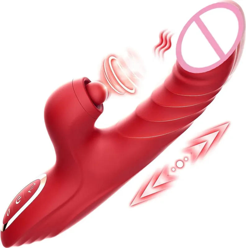 Sucking Clitoral Vibrator Dildo G-Spot Stimulator Nipple Sucker Massager Sex Toys For Women Masturbator