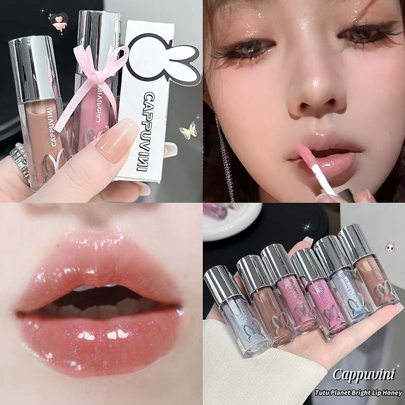 Kilauan Bibir Kilauan Coklat Cermin Berkilauan Tahan Lama Kilauan Bibir Air Lip Gloss Jeli Gebum Kalis Air Make Up Tint Bibir Pelembap — image 3