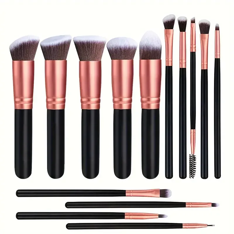 Professiona 14 STK Makeup Børster Sæt Soft Fluffy Foundation Blush Powder Øjenskygge Kabuki Blending Kvinde Kosmetik Skønhedsværktøj — image 5