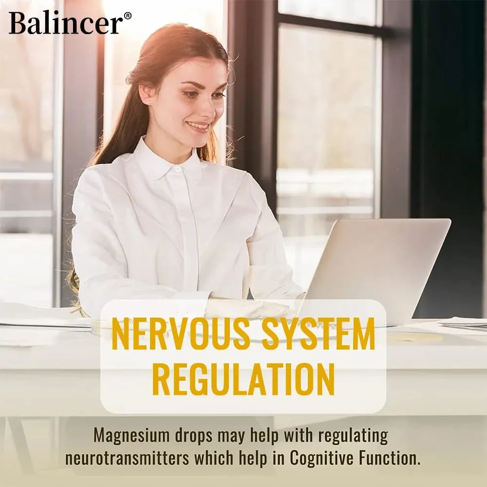 Gotas líquidas de glicinato de magnesio 500 mg Suplemento complejo para el sueño Energía nerviosa Músculo Hueso Calma y digestión 2 onzas líquidas — image 5