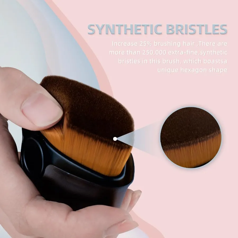 Mehrzweck-Gesichtspinsel mit Etui, Foundation, Rouge, Puderpinsel für flüssige Cremes, reisefreundliches Make-up-Werkzeug — image 6
