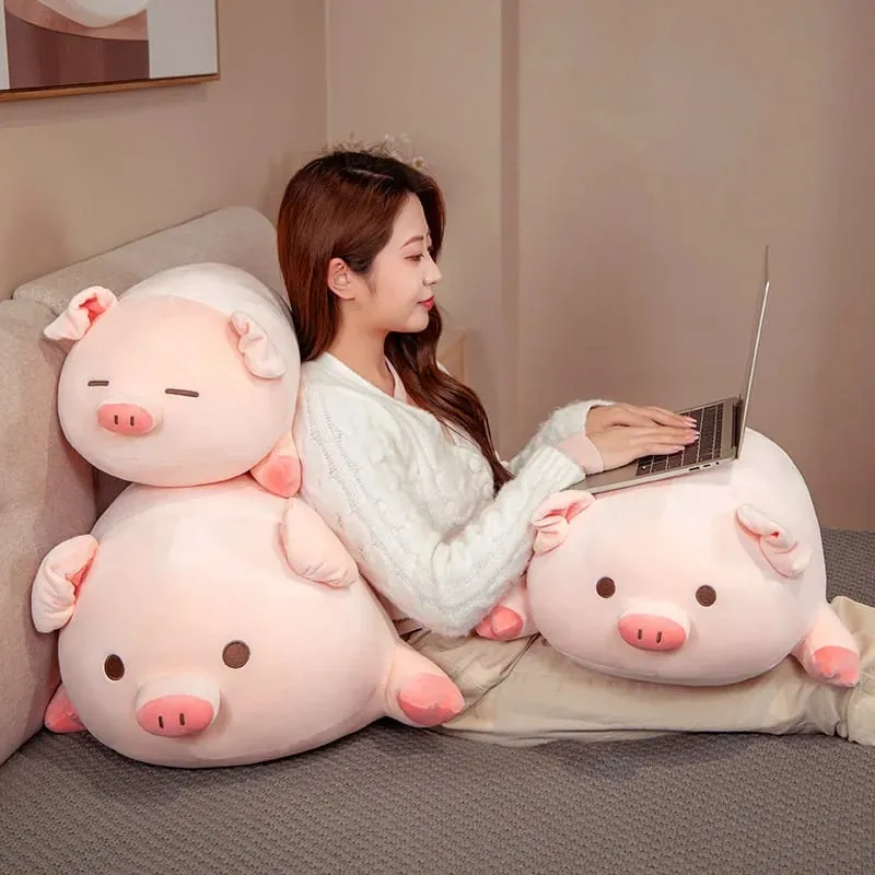 1 ชิ้น Super Soft Decompression Party หมูผ้าตุ๊กตาหมูหมูหมอนตุ๊กตาของเล่นที่มีหลายข้อกำหนดให้เลือก — image 6