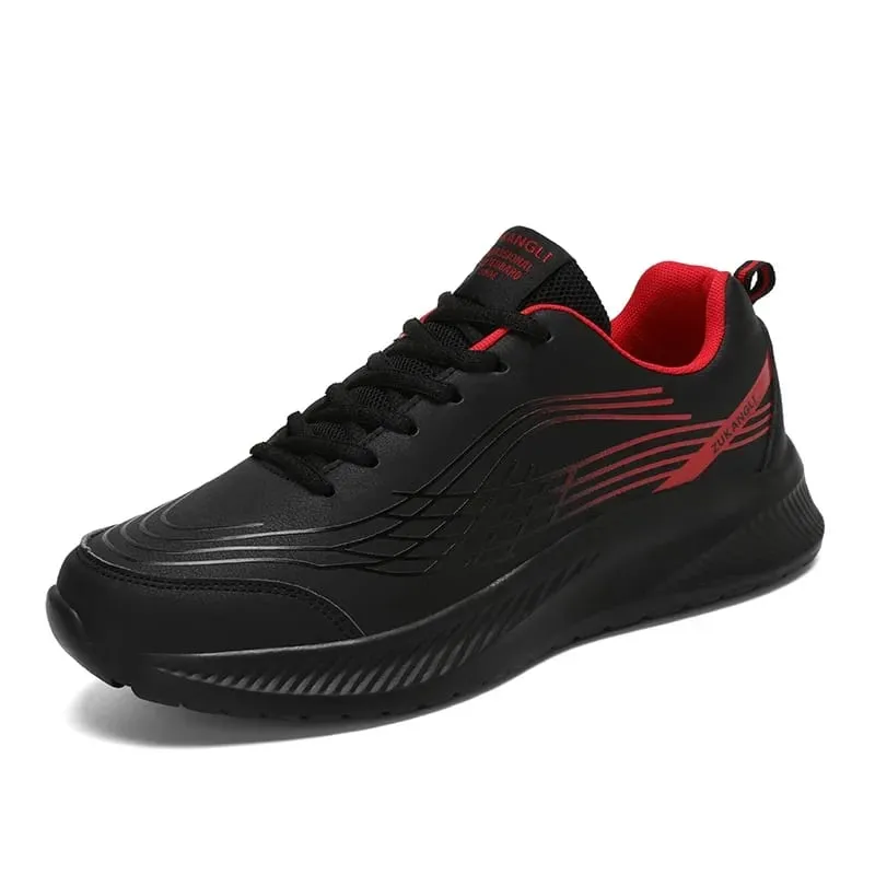 Taglia 38-47 Scarpe da ginnastica con piattaforma di alta qualità Scarpe da corsa nere da uomo Scarpe da ginnastica impermeabili Scarpe sportive da passeggio resistenti all'usura — image 4
