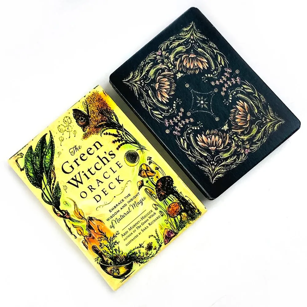 Le jeu Oracle de la sorcière verte embrasse la sagesse et la perspicacité de la magie naturelle série de sorcellerie de la sorcière verte cartes de Tarot — image 1