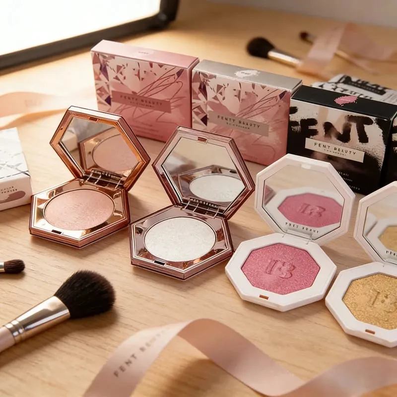 Fenty Beauty Multi-สี Contour Stick คอนซีลเลอร์ Facial 3D Diamond Highlight ไม่ซีดจาง Water GLOSS Lip Glaze GLOSS เครื่องสำอาง — image 1