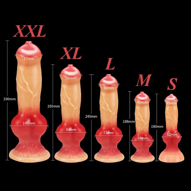 Realistic Huge Dog Dildo Anal Plug With Suction Cup Silicone Big Butt Plug Prostate Massager Adult Sex Toys for Men Women