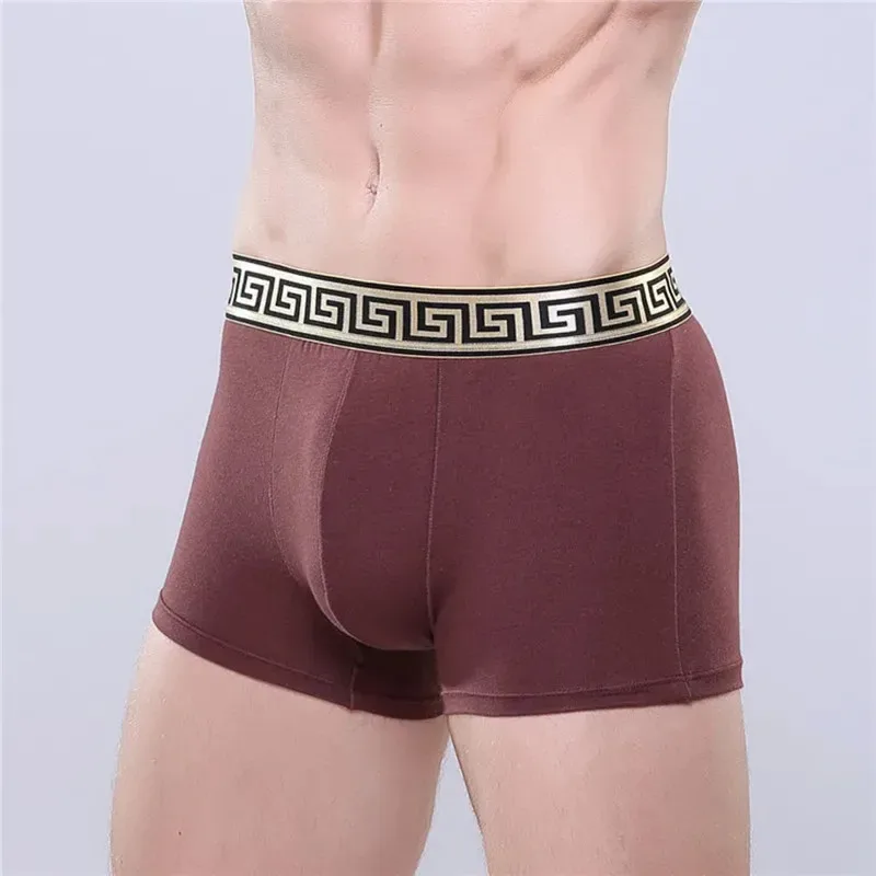 Pakaian Dalam Pria Boxer Merah Pernikahan Katun untuk Pria — image 4