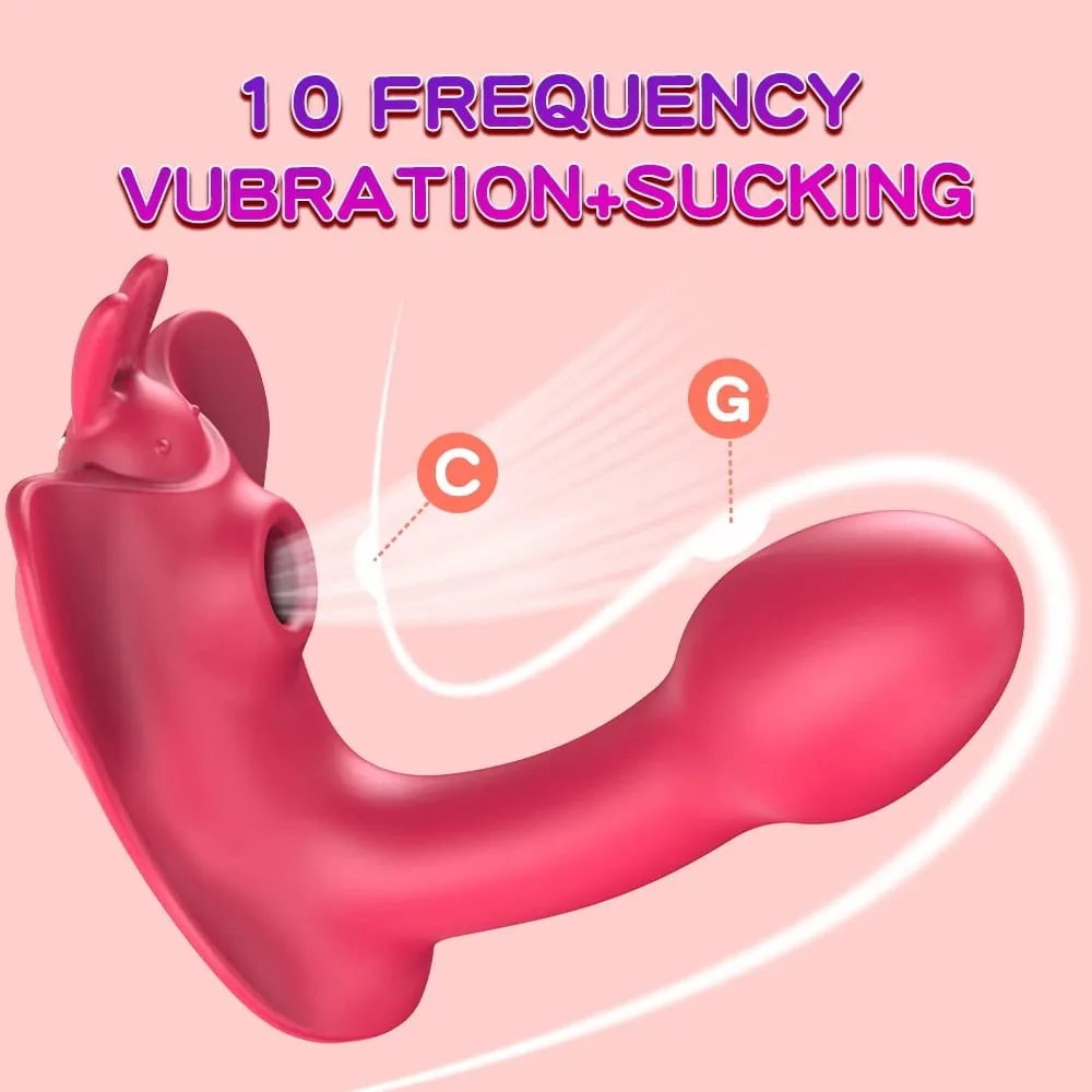 Sucker Vibrator Dildo untuk Wanita Bergetar Klitoris Stimulator Alat Kawalan Jauh Boleh Dipakai G Spot Massager Seluar Dalam Mainan Seks Wanita