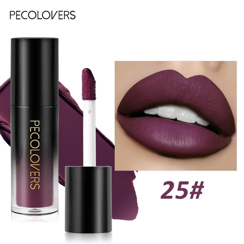 หลายสี Matte Velvet ลิปกลอสกันน้ำ Long-Lasting Non-Stick CUP Smooth ลิปสติกใช้สีสูง Rendering — image 18