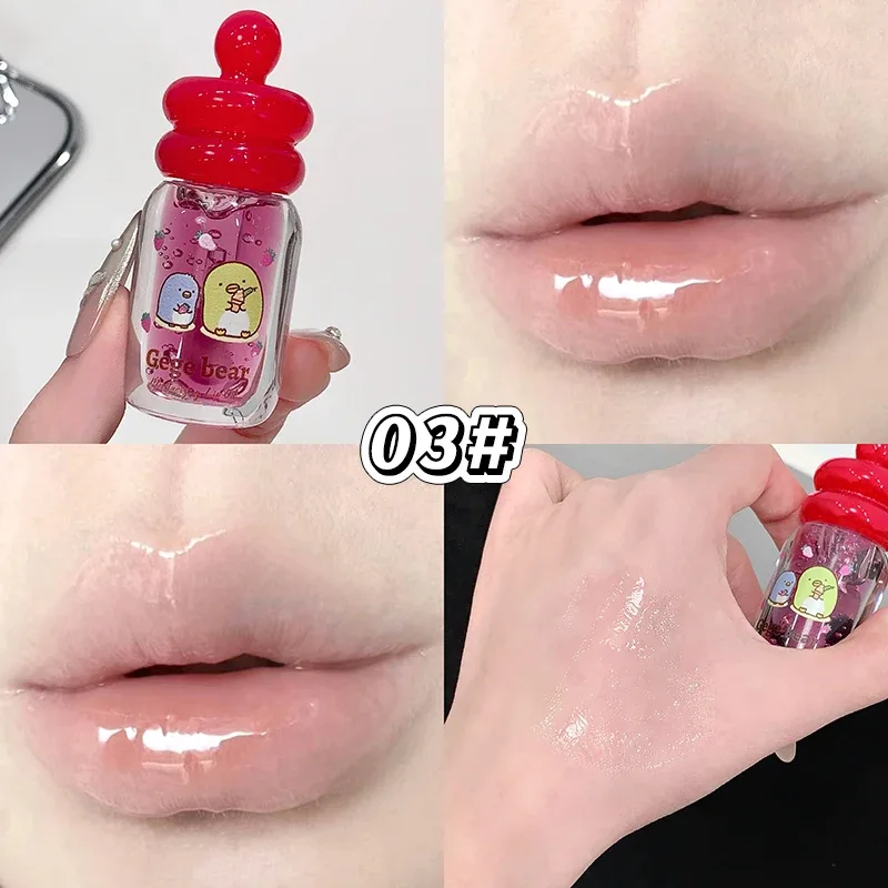 Cura delle labbra Essenza vegetale Gloss trasparente Olio per labbra Plump Idratante Balsamo per le labbra Esfoliante Sapore di frutta Lucidalabbra Cosmetici di bellezza — image 10