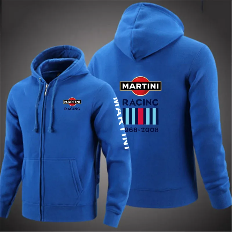 Martini Racing 2024 Men's Fashion Hoodies Spring And Autumn Solid Color Zipper Pullover Comfort Harajuku Top Sweatshirts — image 4