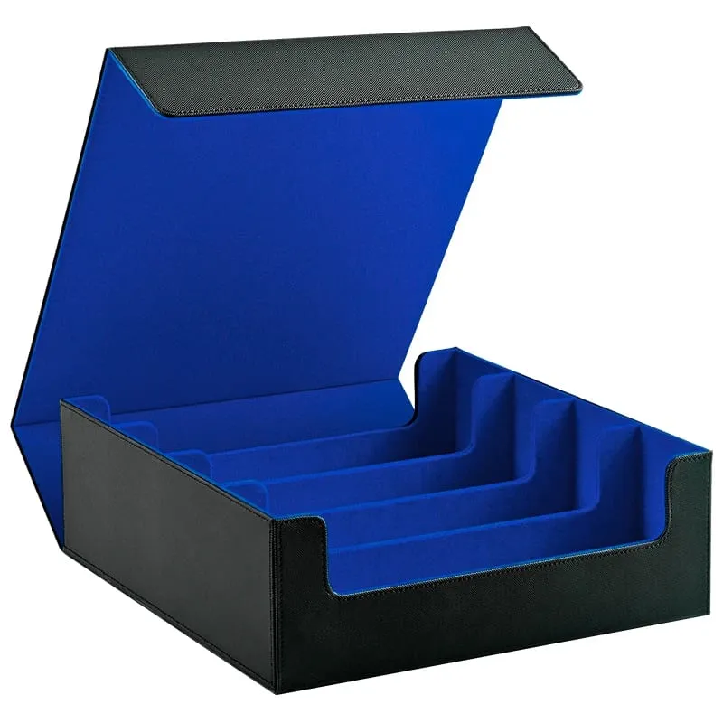 Trading Card Storage Box Holds 3000+ Cards Magnetic PU Leather Card Box Fits for Magic TCG Card Sports Cards — image 3