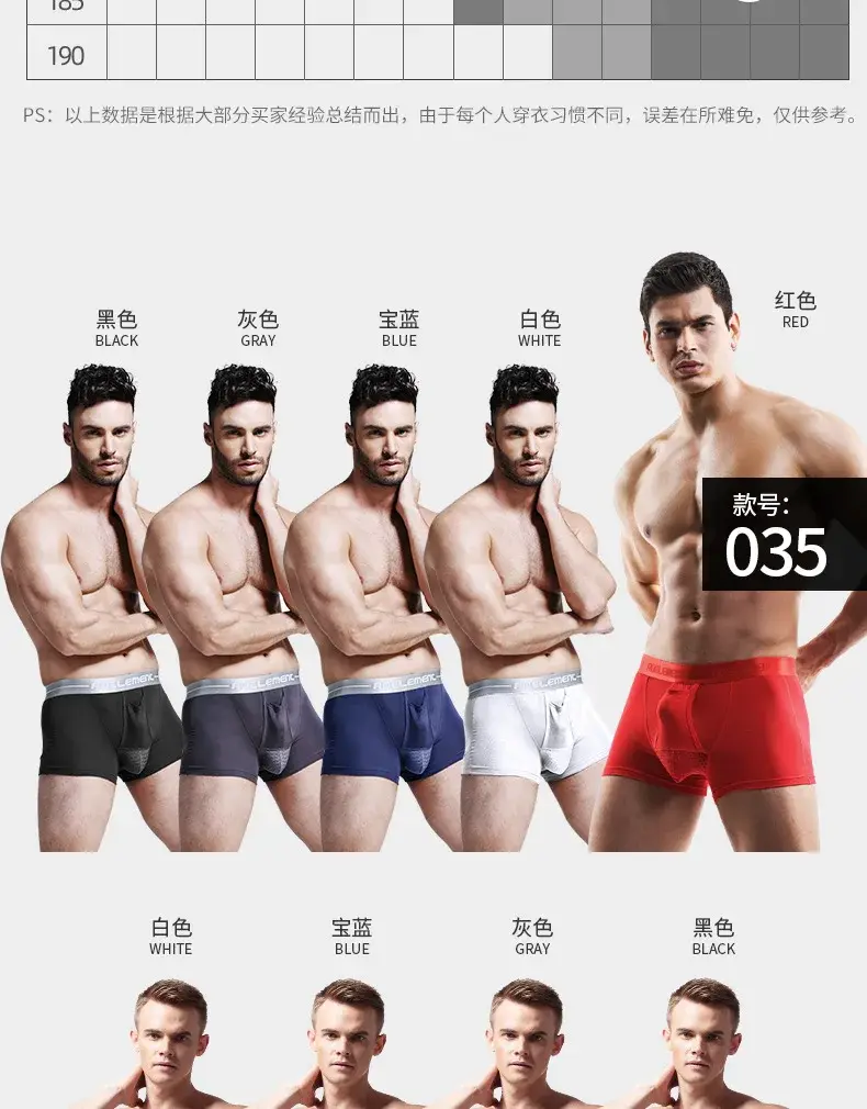 L-5XL Uomini di Grandi Dimensioni Varicocele Biancheria Intima Scrotale Testicolo Supporto Dual Pouch Boxer Cavo Spermatico Proiettile Separazione Mutande — image 1