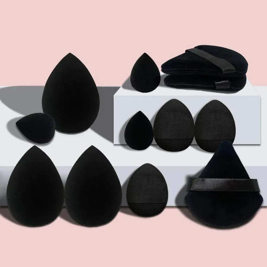 12 stk Lille medium og stort kombinationssæt Makeup Puff Essential for begyndere — image 2
