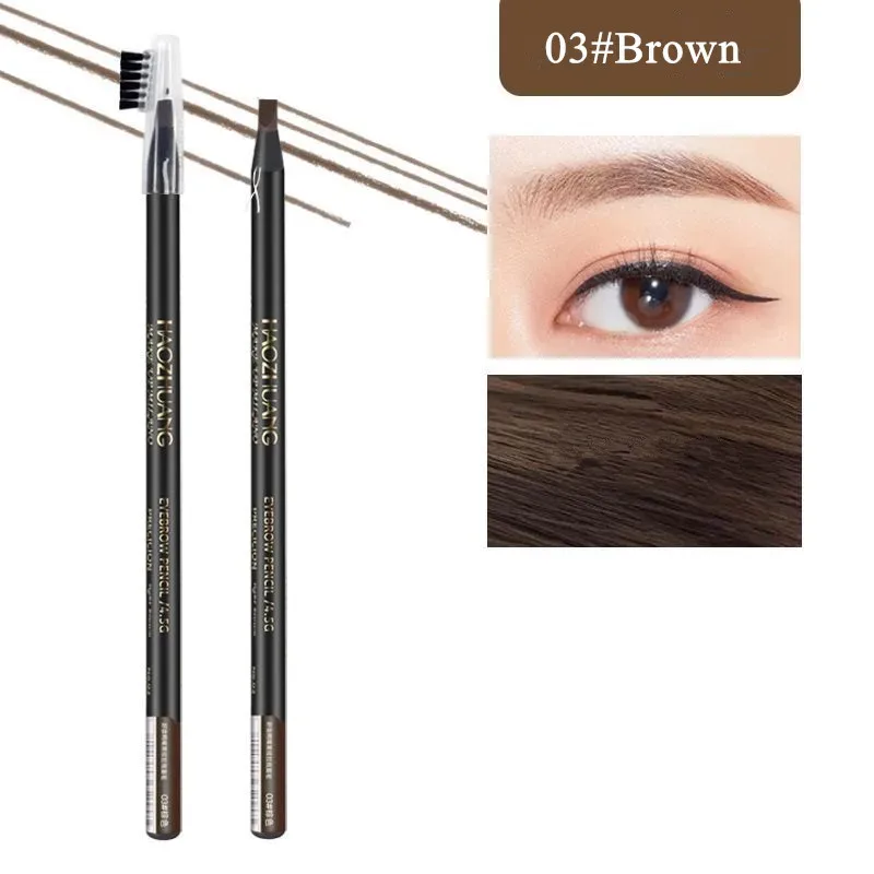 Penna per sopracciglia dura per microblading Sopracciglia selvagge naturali Matita per potenziatori di definizione delle sopracciglia Matita impermeabile a lunga durata