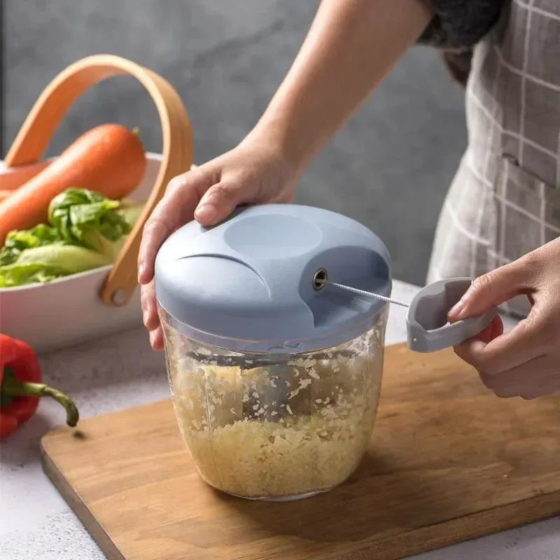 Nuovo Frantoio Verdura Cipolla Taglierina Da Cucina Accessori Da Cucina 500/900ML Manuale Tritacarne Aglio Chopper Ruotare GarlicPress — image 8