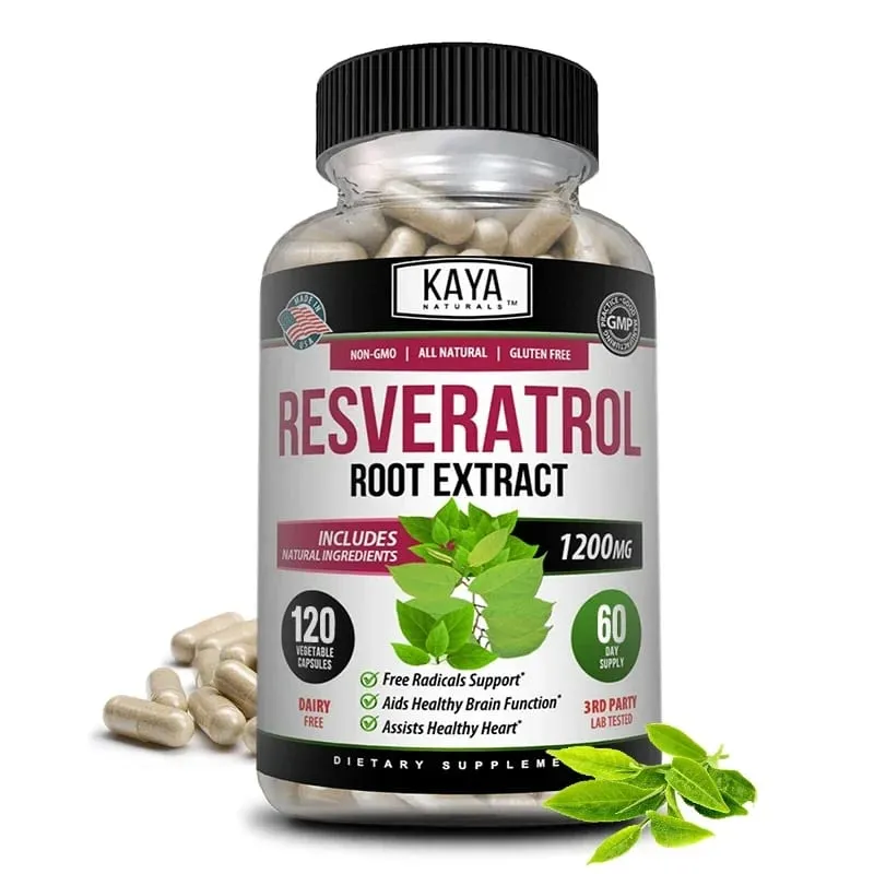 Kapsul Resveratrol - Suplemen Antioksidan untuk Mendukung Kesehatan Peredaran Darah dan Kesehatan Secara Keseluruhan - Non-GMO — image 9