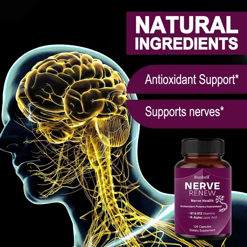 Kapsul Sokongan Neurologi - Vitamin Alpha Lipoic Acid - Menyokong Sistem Saraf dan Kesihatan Sendi Kesihatan Tulang — image 2