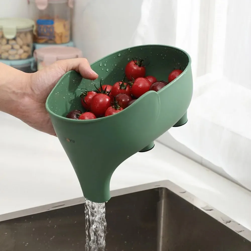 Panier de vidange en forme d'éléphant pour évier, panier de lavage de fruits et légumes, égouttoir suspendu, accessoires de rangement de cuisine polyvalents — image 5
