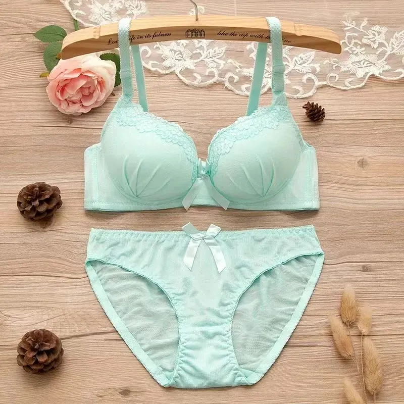 6 ชุด Push Up Bra ชุดเบาะ Intimates Lace Thongs ชุดชั้นในสตรีชุดชั้นในหญิงชุดชั้นใน Bra ชุด — image 3