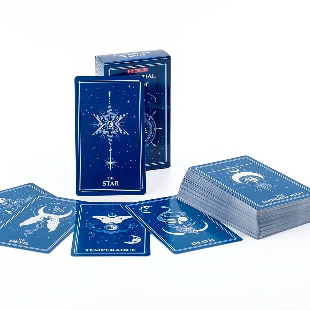 Tarot céleste rempli de l'atmosphère mystérieuse des corps célestes cosmiques Divination Edition Deck Jeux de société — image 1