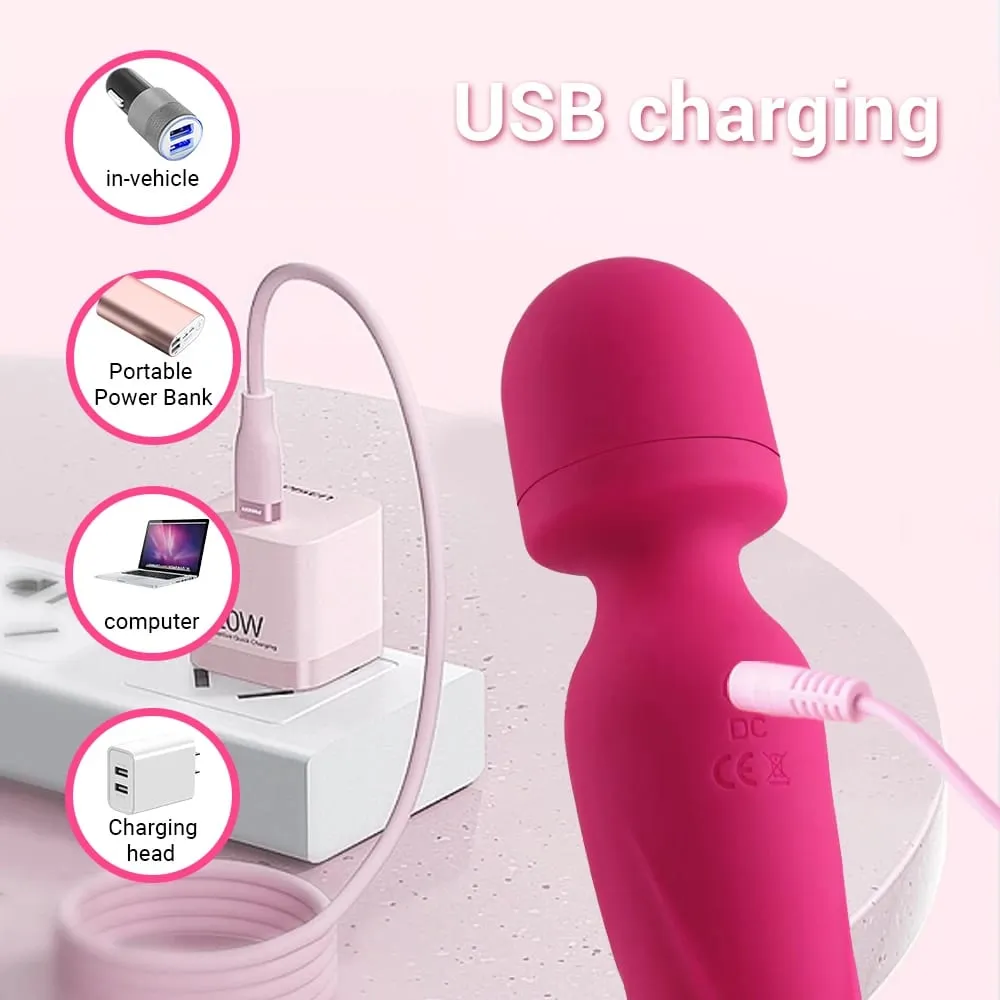 Magischer AV-Zauberstab Leistungsstarker G-Punkt-Vibrator Weiblicher Klitoris-Stimulator Heizungsdildo-Massagegerät Masturbation Erwachsenes Geschlecht spielt für Frauen — image 6