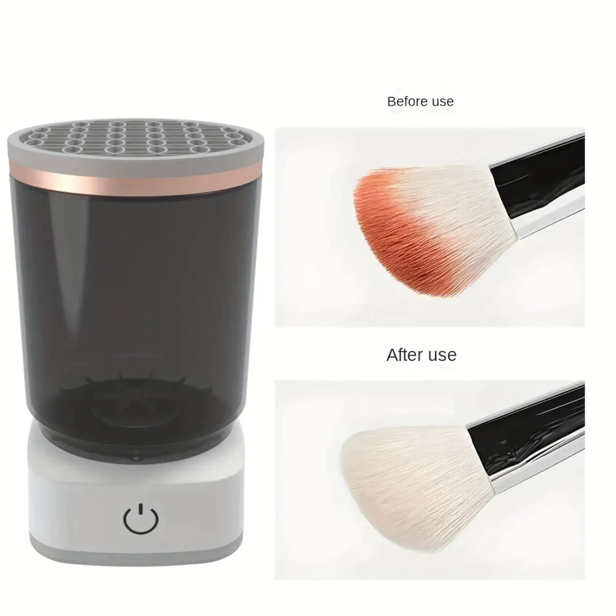 Elektrisk Makeup Brush Cleaner Automatisk kosmetisk børste rengøringsværktøj Hurtig dybderengøring til alle størrelser børster holdbare — image 5