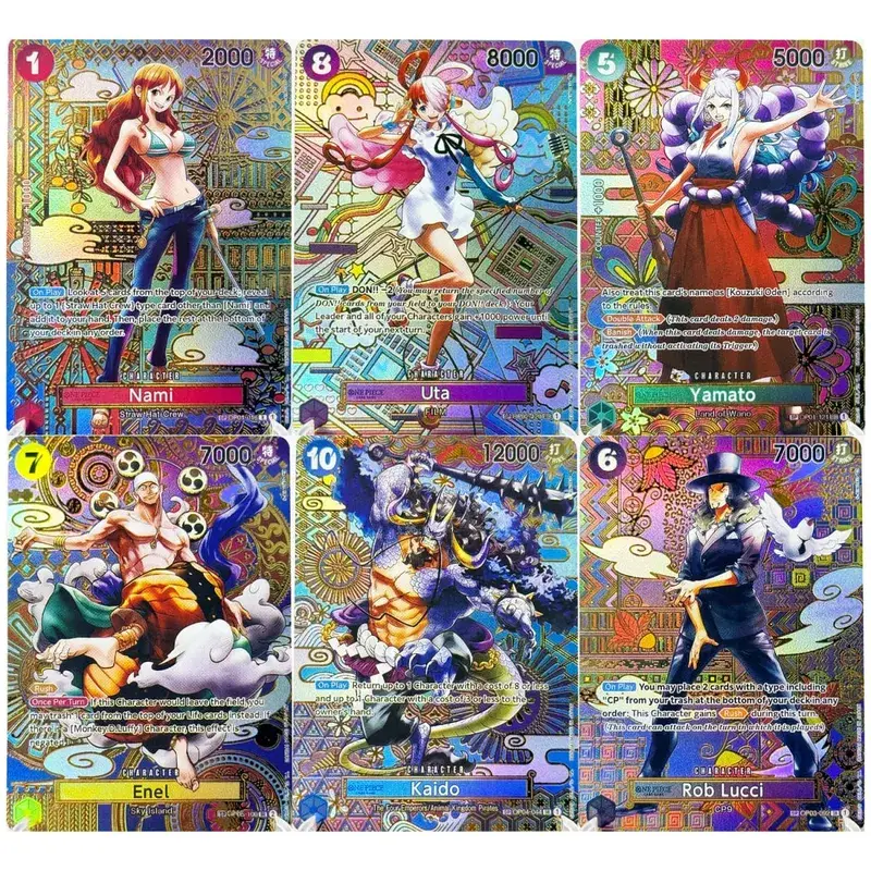 Pełny zestaw jednoczęściowa gra karciana SP rzadka karta kompletna kolekcja wysokiej jakości replika DIY Anime folia karta proxy [angielski/japoński]