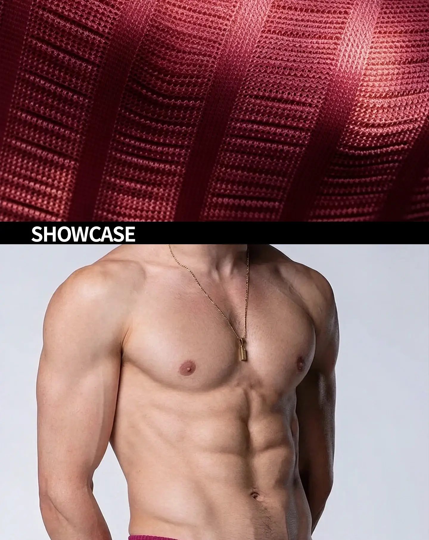 Men's Low‑Rise Briefs, Vertical Striped Sheer Mesh Underwear, Nylon Elastane Stretch Pouch Underpants for Daily Wear — image 10