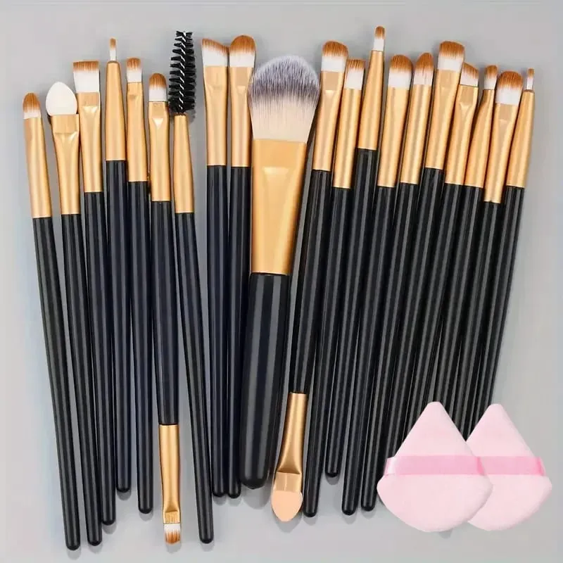 8st-20st sminkborstar set Mjuk fluffig ögonskugga Borste detalj Concealer Blush Loose Powder Foundation Highlighter Beauty Tool — image 27