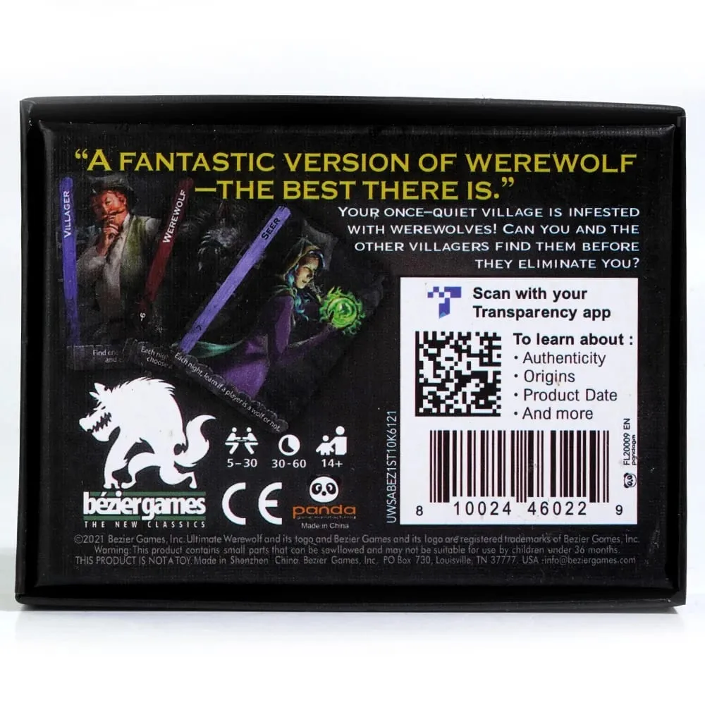 Gioco di carte Ultimate Werewolf Revised Edition 14 ruoli unici su 34 carte di ruolo Mantiene i giochi freschi e coinvolgenti Gioco di società di lupi mannari — image 5