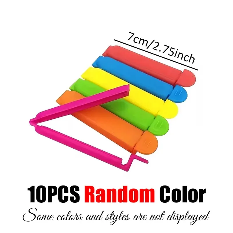 10-20 pz/set Clip di Tenuta Colorata Riutilizzabile Snack di Stoccaggio Sigillante Morsetto Gadget Da Cucina per Il Cibo Conservazione Fresca A Prova di Umidità ZYF