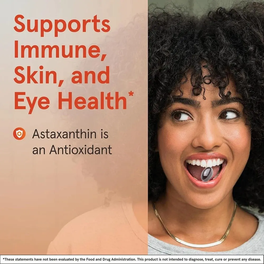 Astaxanthin 12 mg Kapseln – Astaxanthin-Antioxidans-Ergänzungsmittel unterstützen die Gesundheit der Augen, Gelenke, Haut und Durchblutung, natürliche Bräunung — image 5