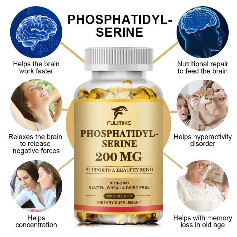 Ang Phosphatidylserine Capsules ay Pinapalakas ang Vitality ng Utak, Nagpapabuti ng Focus Memory Learning Ability at Pang-araw-araw na Cognitive Health — image 4