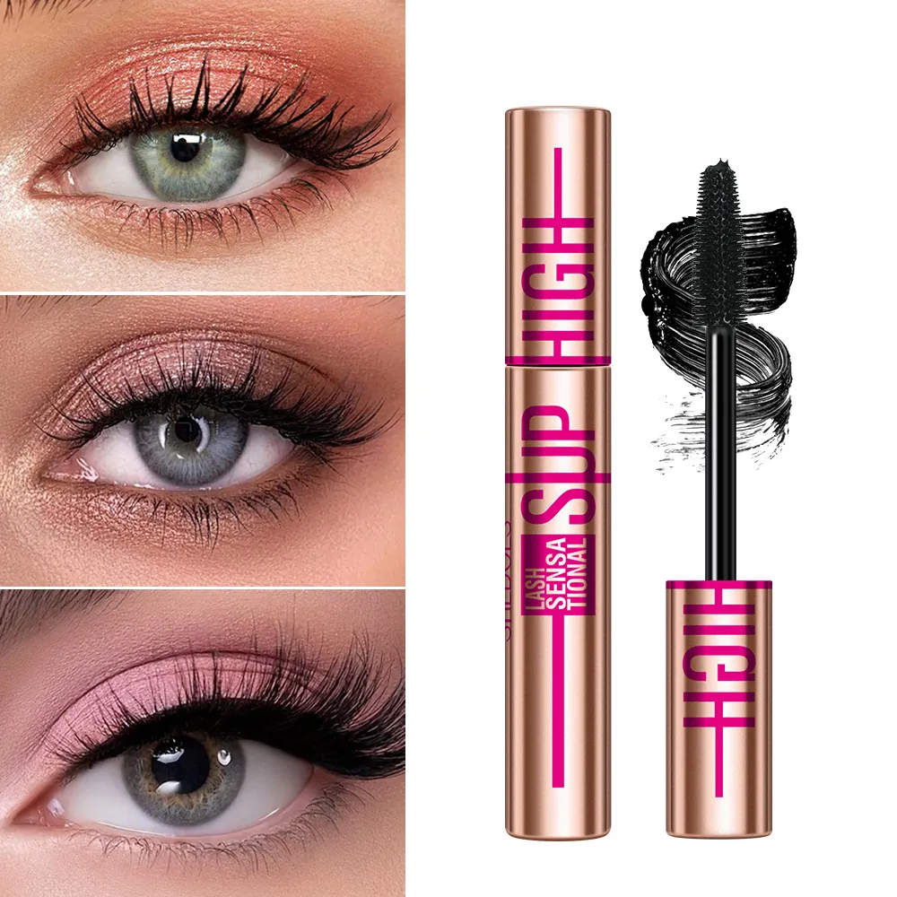 Rímel fino y grueso, maquillaje de ojos natural resistente al agua duradero, pestañas rizadas — image 1