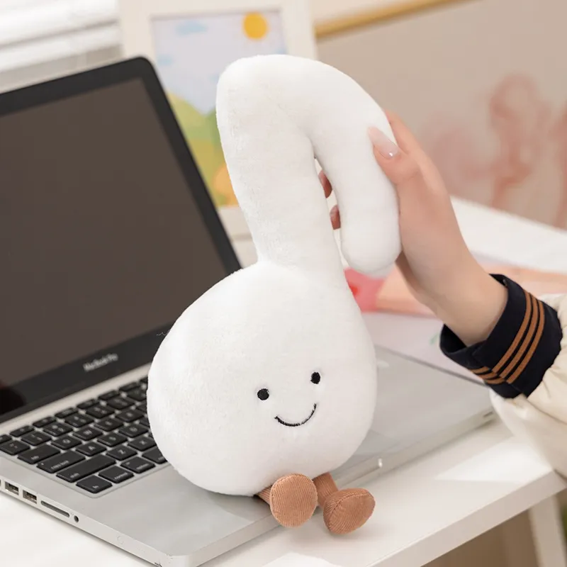 Alat Musik Humanoid Mainan Mewah Boneka Garpu Penyetelan Biola Gitar Tersenyum dengan Hadiah Properti Boneka Dekorasi Kaki