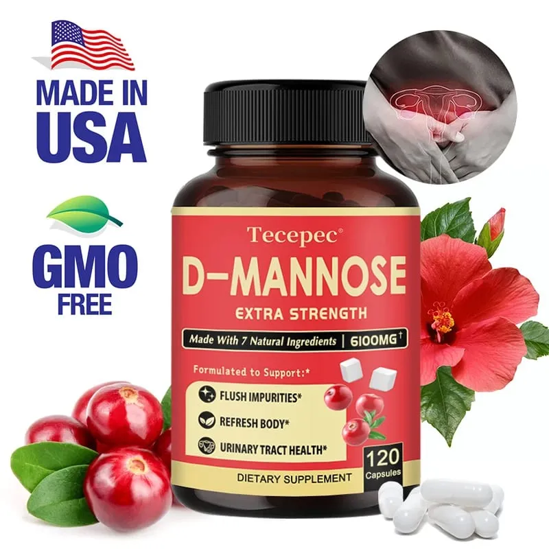 D-Mannose - Suplemen Cranberry Organik Untuk Menyokong Kesihatan Saluran Kencing dan Pundi Kencing serta Mengurangkan Jangkitan Saluran Kencing — image 1
